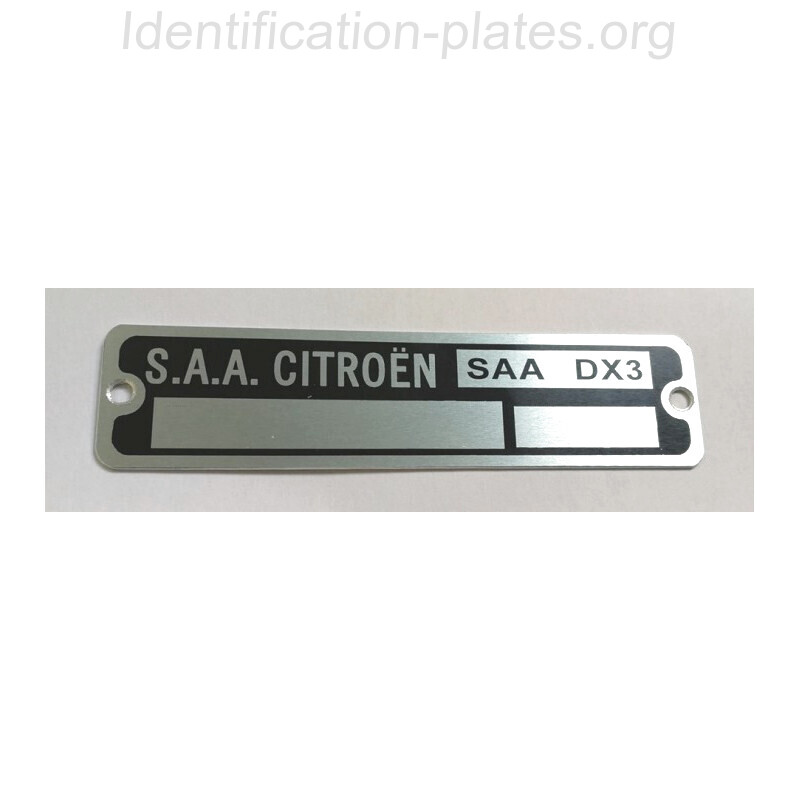 Citroen body plate