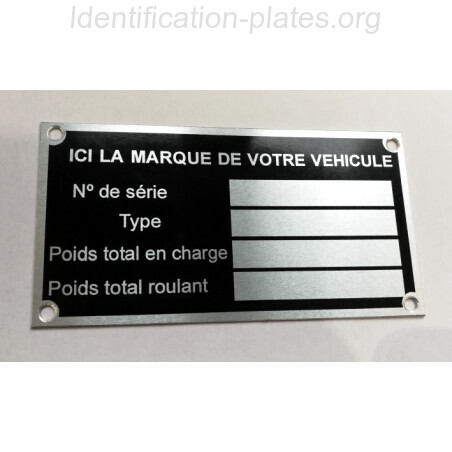 Id Plate for all brands - fr