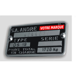 Plaque constructeur Citroen