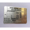 Plaque constructeur FIAT AUTO S.P.A