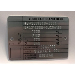 Plaque constructeur Fiat, Plaque constructeur FCA