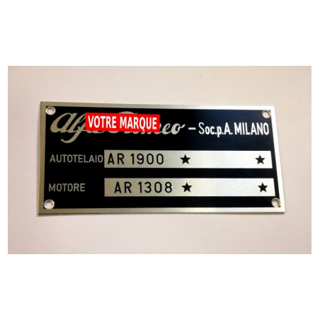 Plaque constructeur Alfa Romeo