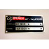 Alfa Romeo vin plate