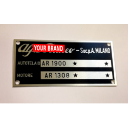 Alfa Romeo vin plate