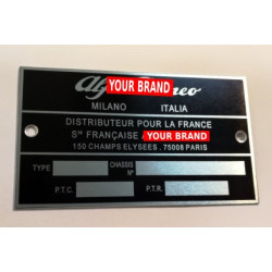 Plaque constructeur Alfa Romeo