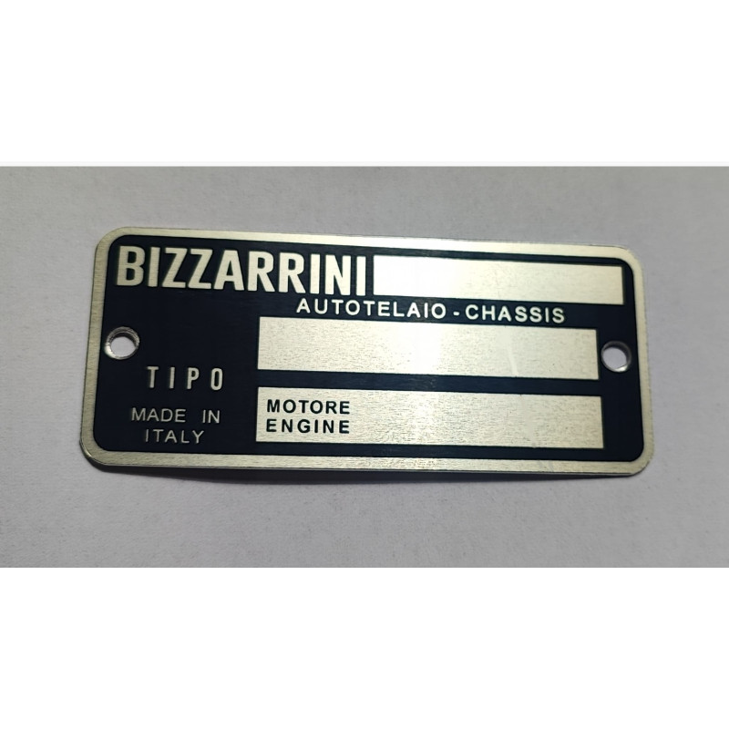 Plaque constructeur Bizzarrini