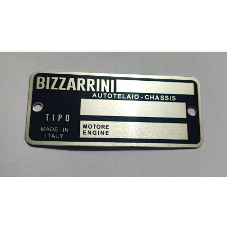 Plaque constructeur Bizzarrini