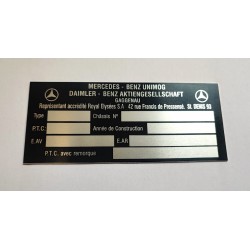 Mercedes Id plate -...